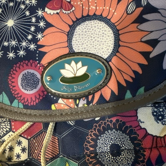 LILY BLOOM SUNFLOWER PEACE MINI‎ BACKPACK BAG KARMA BLOOM ECO FRIENDLY - Picture 2 of 9